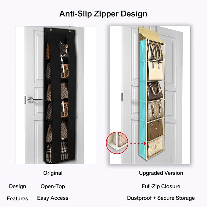 Lirex Over The Door Purse Organizer & Purse Shelf