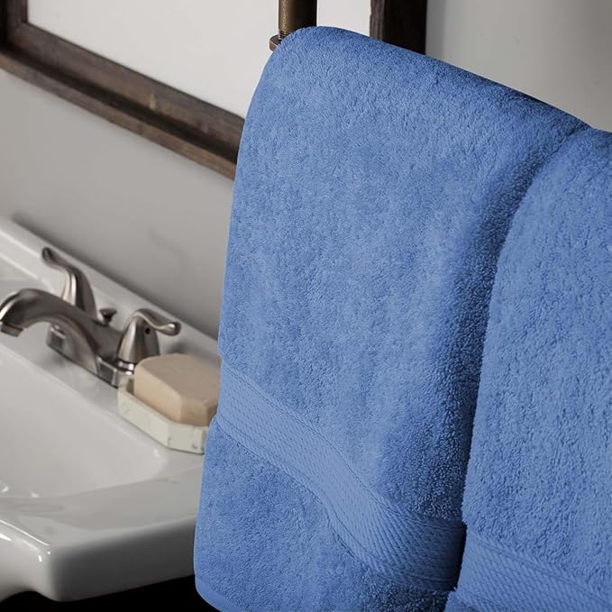 SUPERIOR Egyptian Cotton Pile 10 Piece Towel Set, Includes 2 Bath, 4 Hand