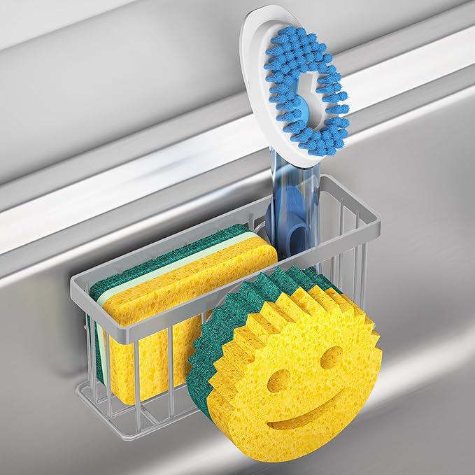 Sponge Holder Smiley Face, Sink Caddy, Kitchen Organizer