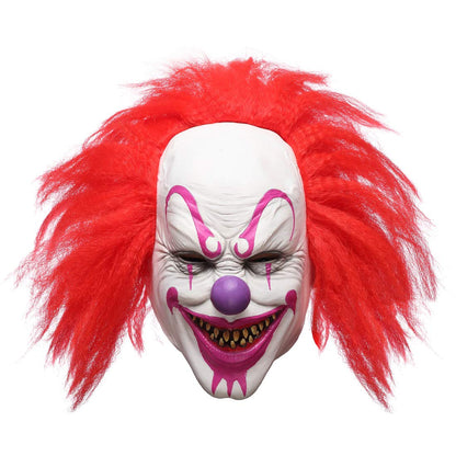 Quligeta Scary Evil Killer Joker Clown Latex Mask Halloween Horror Cosplay Costume Prop For Adults