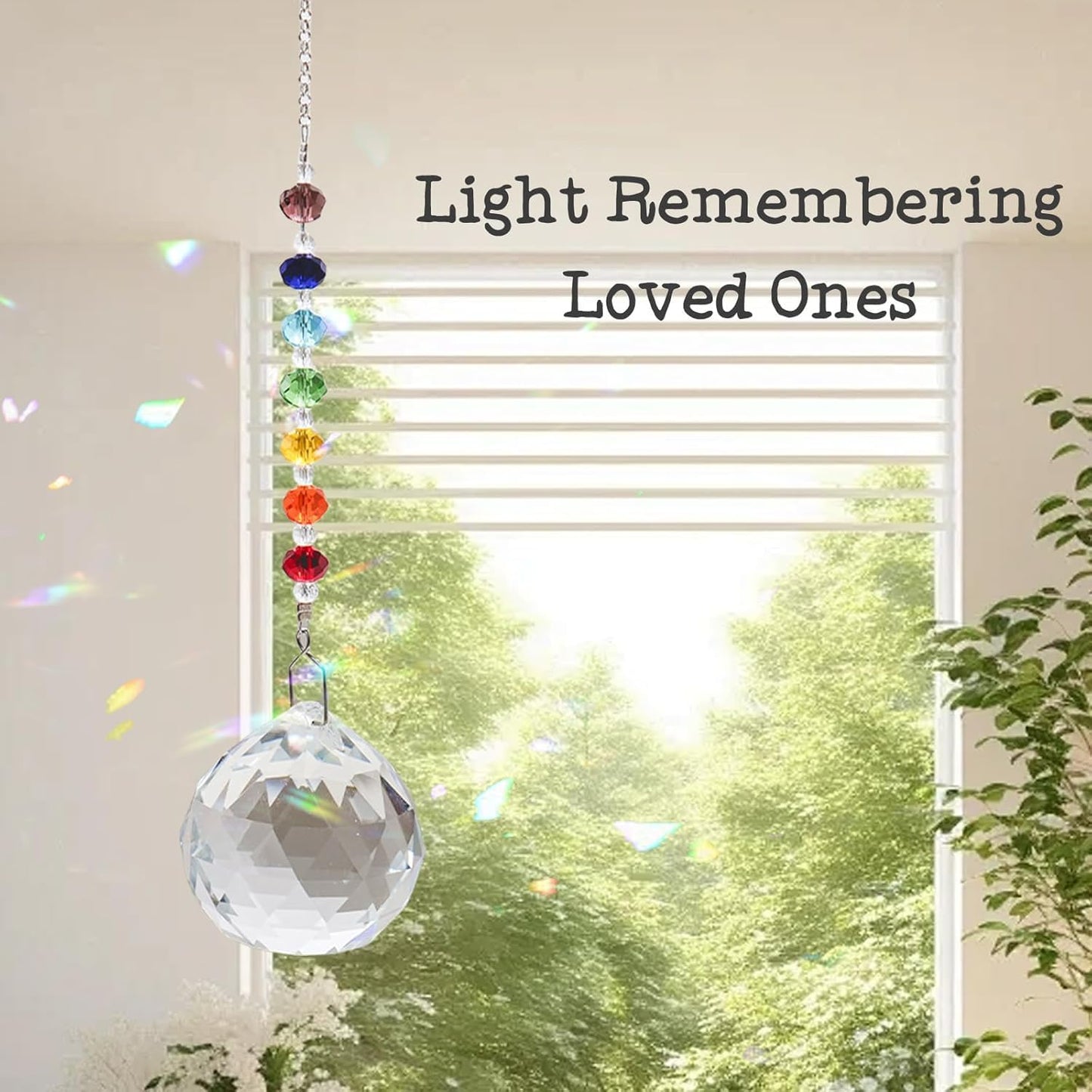 HEGELDA Cat Memorial Gifts for Loss of Cat, Crystal Sun Catcher with Sympathy Poem Card, Refractive Prism Hanging Ornament, Pet Bereavement Keepsake, Premium Gift Box Included