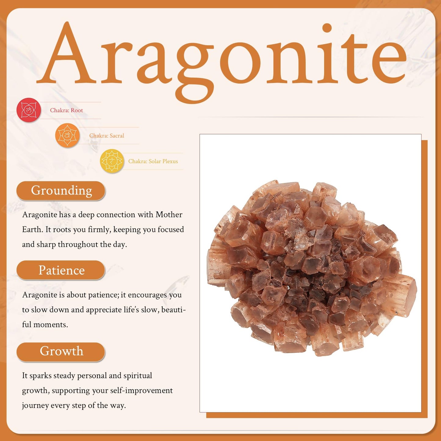 Sportmusies Natural Aragonite Cluster Mineral Specimen for Home Office Decoration Collection, Raw Crystal Reiki Healing Meditation Yoga, 0.9-2.55 inches