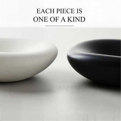 Zitiyade 6.3 Inch Cloud Bowl, Decorative Concrete Bowl for Home Decor, Key Tray for Entryway Table, Concretes Jewelry Tray, Asymmetrical Concrete Organic Bowles
