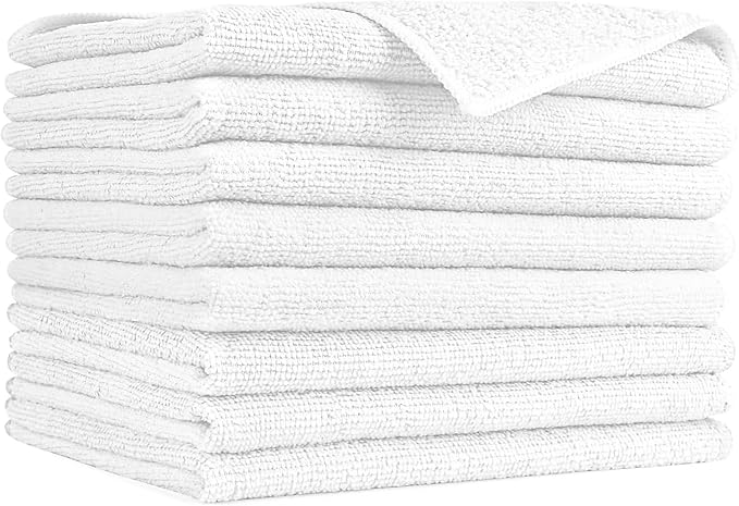 AIDEA Microfiber Cleaning Cloth-8PK, Soft Microfiber Towels