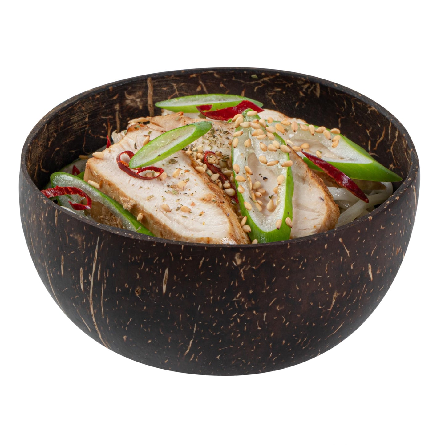 Restaurantware Coconut Shell Bowls 1 Count 10.2 Oz Coconut Serving Bowl With Polished Finish, Decorative Handcrafted Coconut Shell, Decorative Reusable