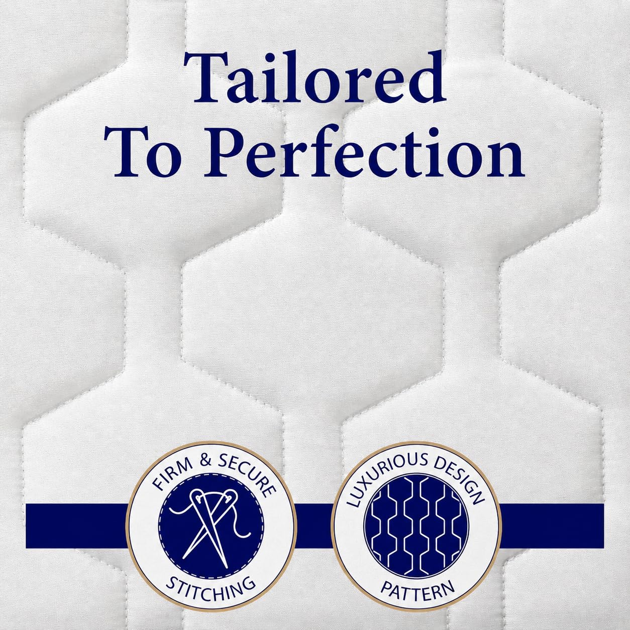 The Grand Hotel Collection Full Size Mattress Pad - Thin, Lightweight, and Breathable Mattress Pad - Ideal for Hot Sleepers & Plush Mattresses - Stretch Fits up to 15" - Easy to Wash (54 x 75)
