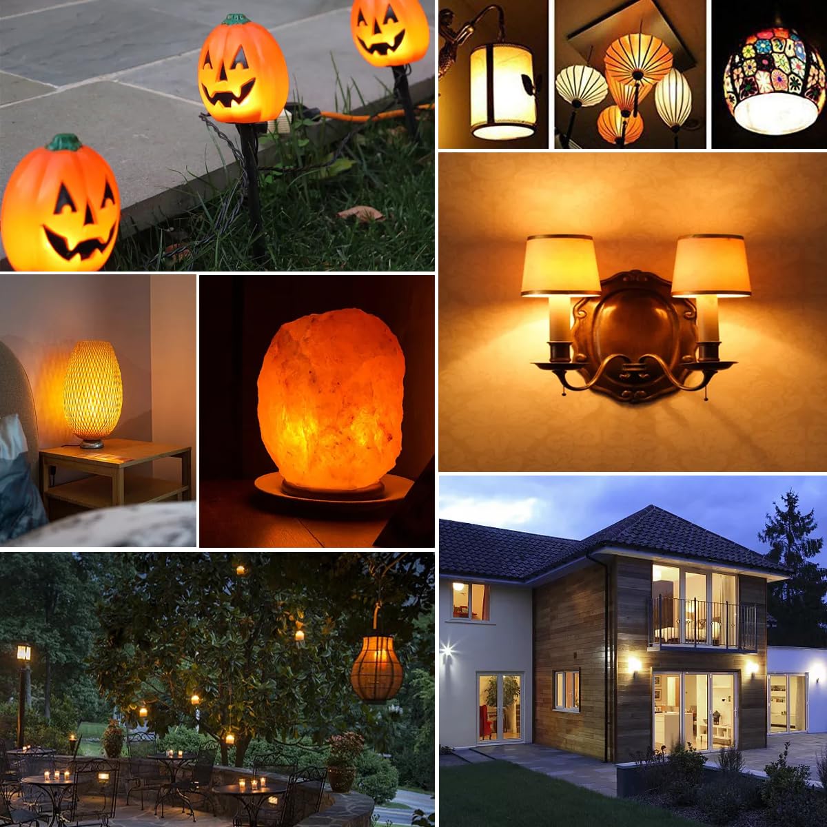 VYAOMLI E12 C7 Salt Lamp Bulbs, C7 LED Night Light Bulb, 2W Equivalent 15W 20W E12 Base Replacement for Himalayan Salt Lamps Light Bulbs Chandeliers Bulbs (Warm White, Pack of 5)