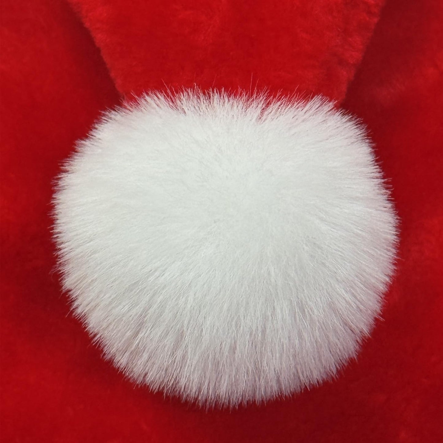 PUHPIG Santa Hat for Adults, Christmas Hat Unisex Double Layer Thicken Velvet Comfy Holiday Xmas Hat for New Year Festive Party
