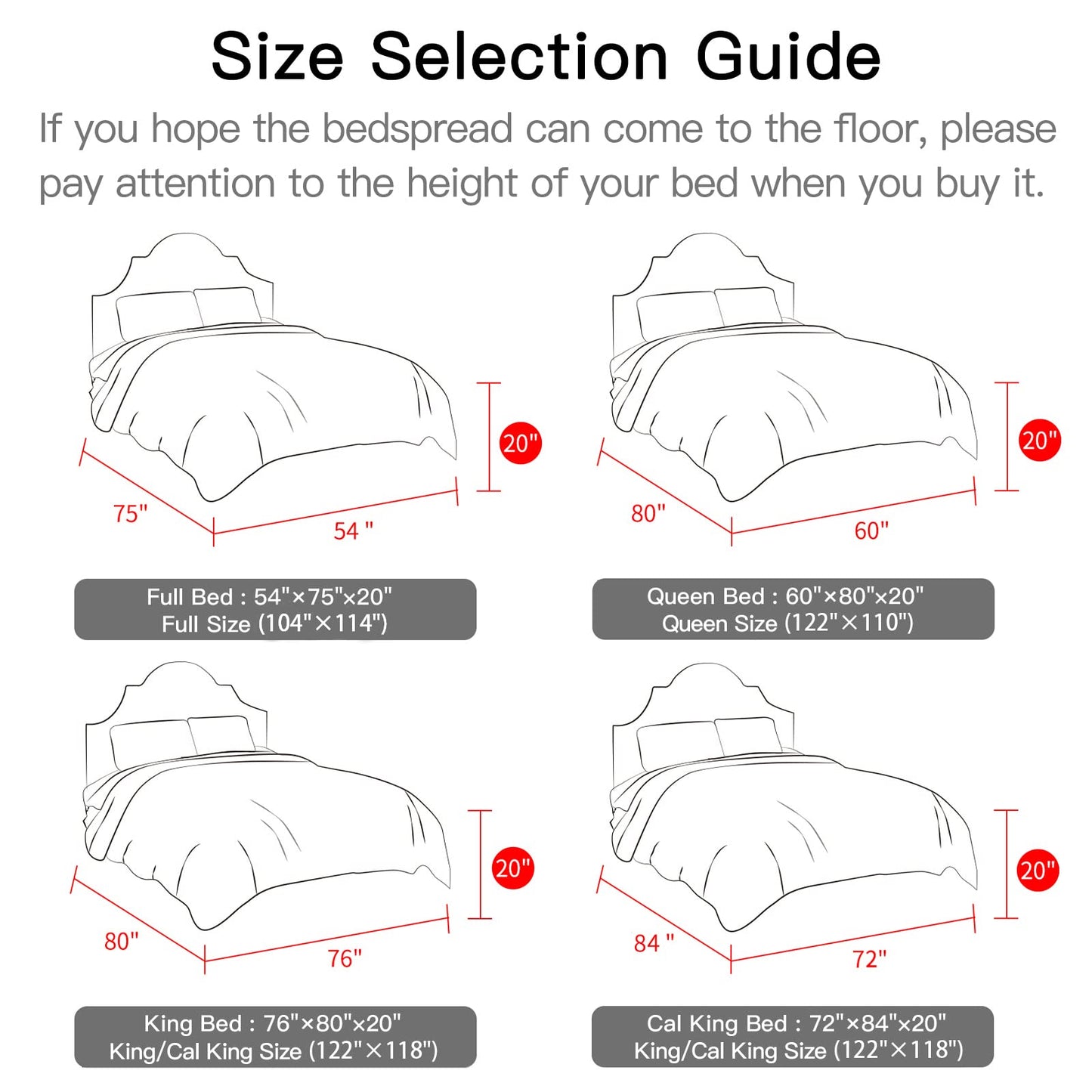 CHIXIN Cotton Bedspread Full Size - Real Stitching - Luxury Quilted Bedding Cover for All Season, Reversible, Ultra Soft, Lightweight, 3 Piece, Pale Blue