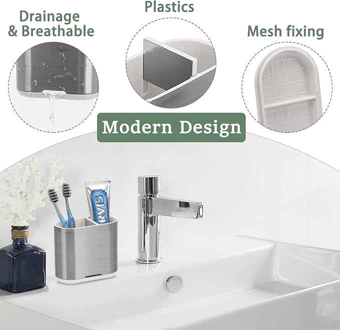Toothbrush and Toothpaste Holder