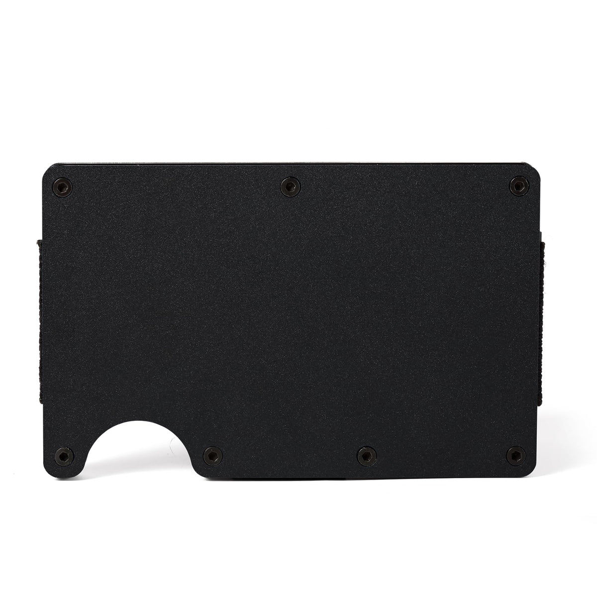 RARITIK Minimalist Carbon Fiber Wallet for Men, Money Clip Cash Strap Wallet, RFID Blocking Metal Wallet Aluminum Card Holder,Front Pocket Wallet(Matte Black)