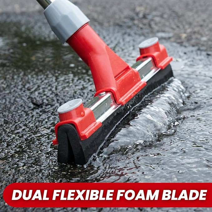 Heavy Duty Floor Squeegee for Concrete Floor – 17.3” EVA Foam Blade