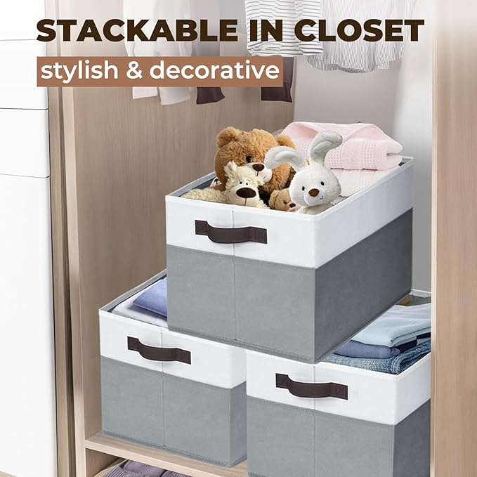 Criusia Extra Large Storage Bins 4 Pack