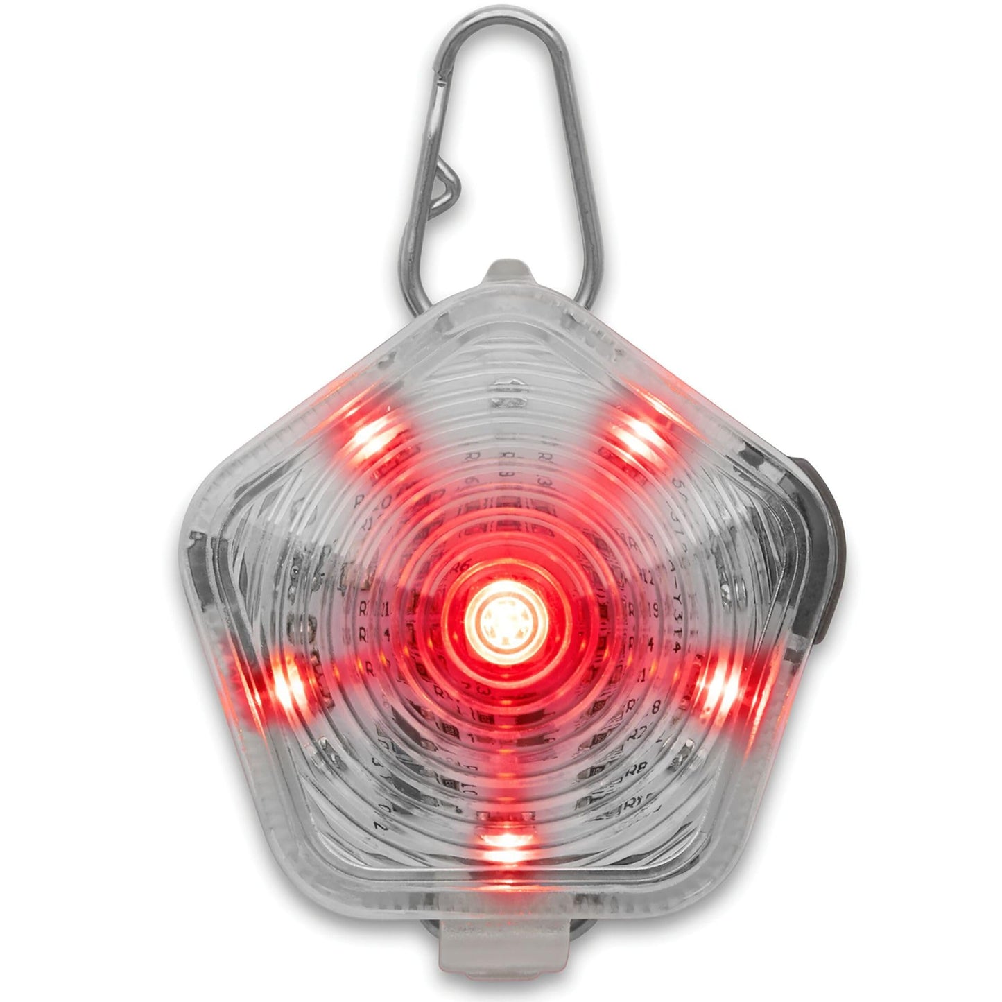 RUFFWEAR The Beacon Dog Safety Light, Waterproof Dog Collar Light, LED Pet Dog Collar Buckle Night Light, Safety Clip On Flashing Dog Light for Dog Leads & Harnesses, Rechargeable Dog Light, Clear