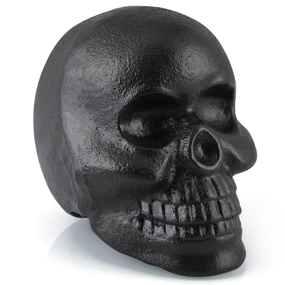MOLIGOU Skull Statue, Human Skull Sculpture Halloween Decor, Cast Iron Collectible Skull Figurine