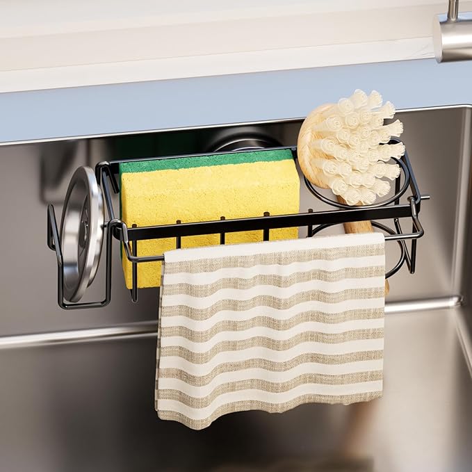 TAILI 4-in-1 Sponge Holder for Kitchen Sink
