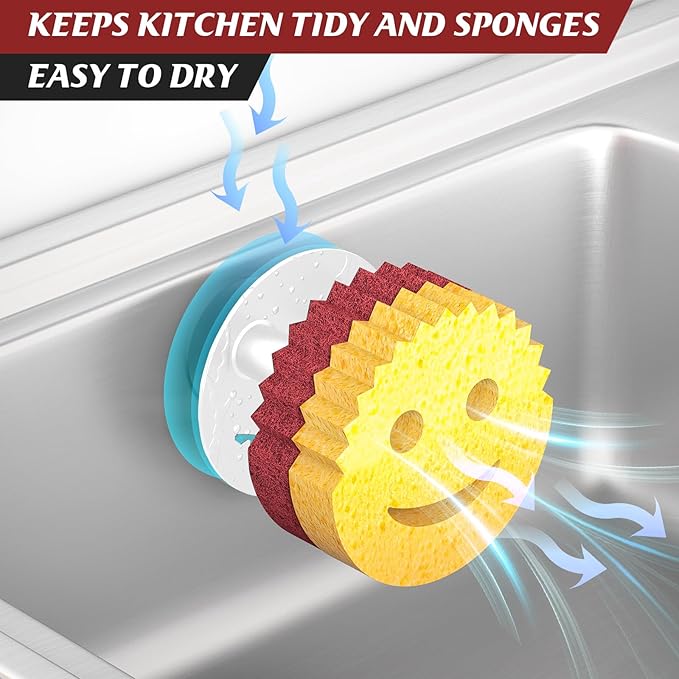 Sponge Holder for Kitchen Sink, Sink Caddy Organizer