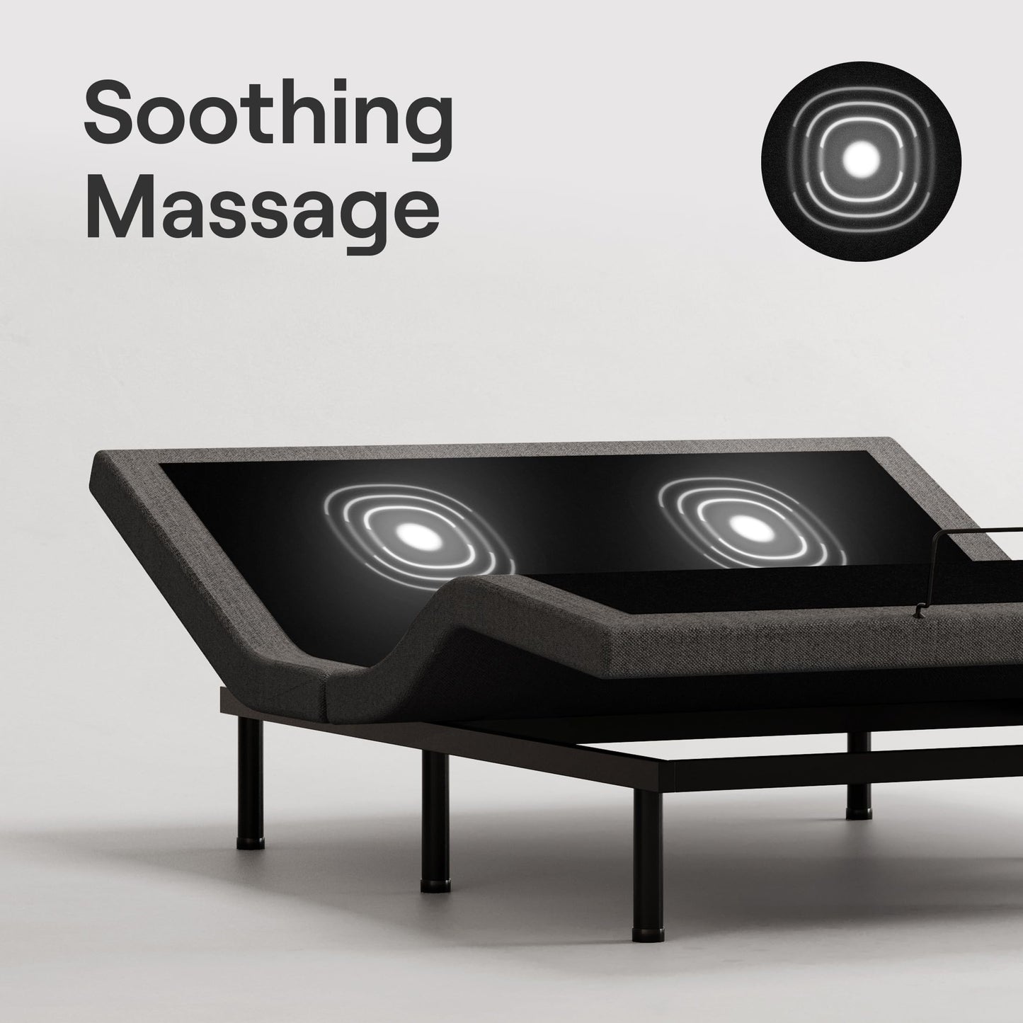 Nectar Premier Adjustable Base - Queen - Head & Foot Incline - Wireless Remote with Memory- 3 Massage Settings - 4 USB Ports - Anti-Snore & Zero Gravity