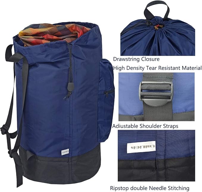 Washable Laundry Bag Backpack