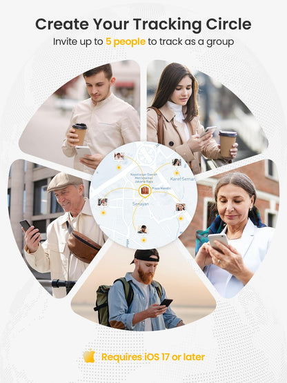 LOXP Wallet Tracker Card – Works with Apple Find My [Apple MFi Certified, iOS Only], Slim 1.65mm Bluetooth Item Finder, IP68 Waterproof, Wireless Rechargeable GPS Locator for Wallet, Keys & Luggage