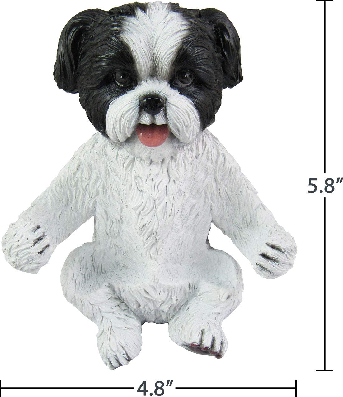DWK Animal Holder with Salt And Pepper Shaker Set (3 Piece) | Kitchen Décor and Accessories | Salt and Pepper Shakers | Home Décor | Home Decorations… (Shih Tzu)