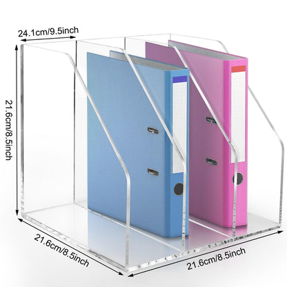WYFHLPMMA Acrylic Paper Tray Stackable Letter Organizers, Clear Paper Desk Organizer, 3-Tier, Desk A4 File Holder for Office Document Desktop File