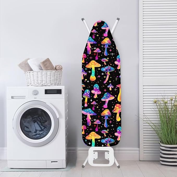 Sprowallow Shining Mushroom 15x54 Ironing Board Cover and Pad, Iron Scorch
