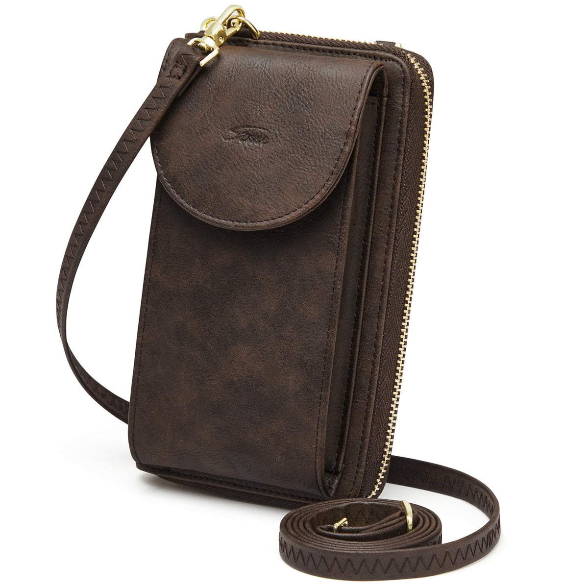 S-ZONE Small Crossbody Bags for Women Cell Phone Purse RFID Blocking Wallet Purses with Credit Card Slots