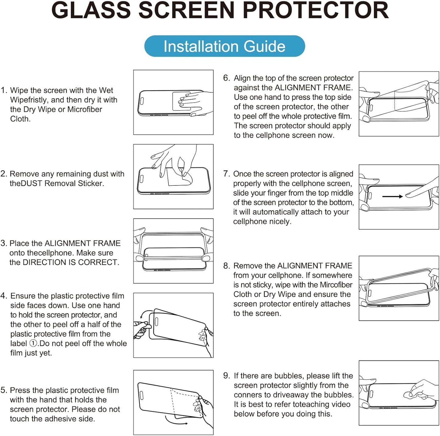 Mothca 2 Pack Matte Glass Screen Protector for iPhone 15 Pro Max[6.7 inch] + 2 Pack Camera Lens Protector, Anti-Glare & Anti-Fingerprint Case Friendly Tempered Glass Film, Bubble Free, Smooth as Silk