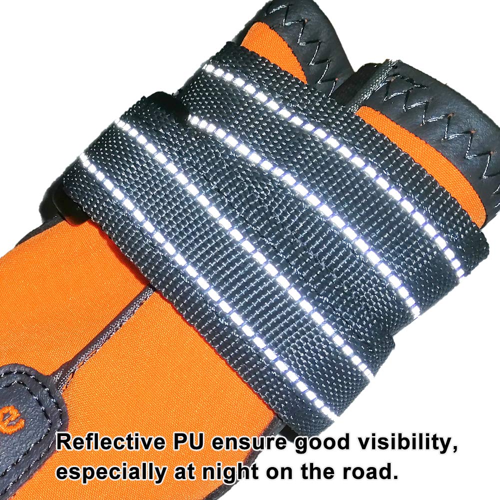 MOKCCI Truelove Dog Boots Waterproof Dog Shoes with Reflective Straps for Small Medium Large Dog Outdoor
