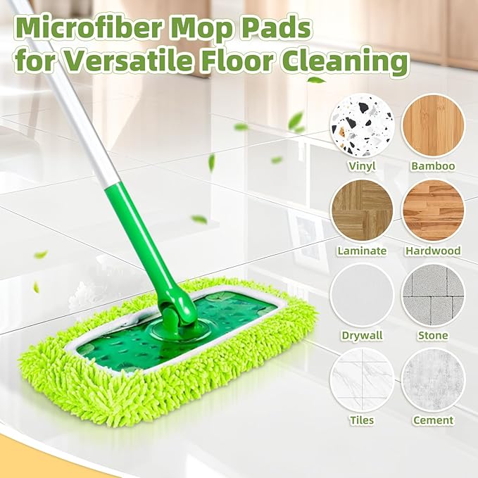Reusable Microfiber Pads Compatible