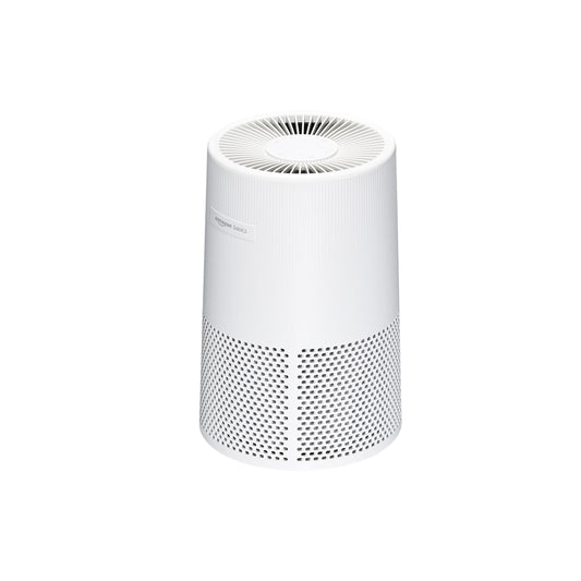 Amazon Basics Air Purifier for Home and Office, With 3-Stage Filtration, HEPA Filter With Activated Carbon, 3 Speeds, Timer, Sleep Mode (32db), Energy Star Certificate, Covers Up to 1067 Sq ft, White