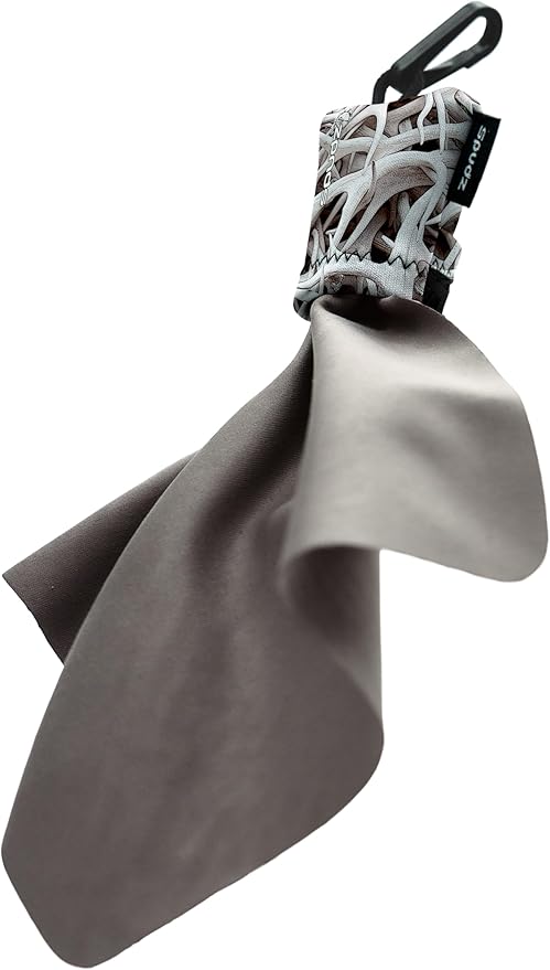 SPUDZ Ultra Microfiber Lens Cleaner – Closable Pouch, Washable –