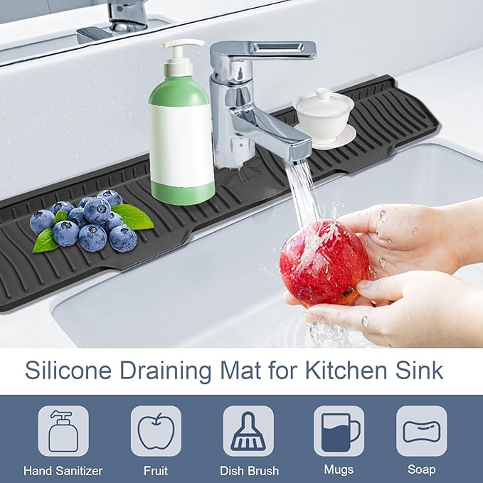 Faucet Guard - 90 Foldable Draining Mat