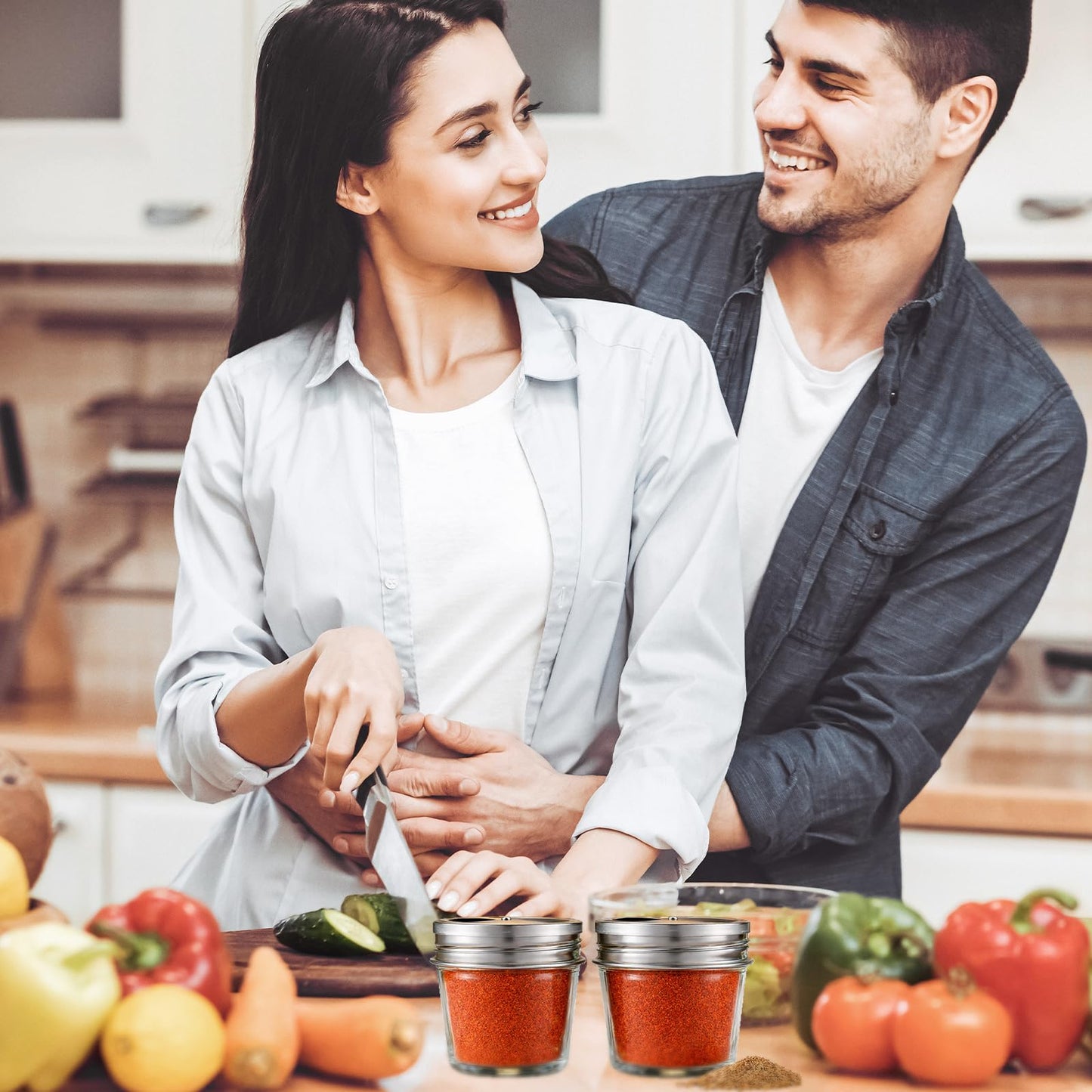 2 Pack Adjustable Mason Jar Spice Shaker Lids with Silicone Sealing Ring Gasket for Regular Mouth Adjustable Tops Pour Spout Seasoning Shaker Dispenser for Spices Salt Sugar Flour Seasonings (2)
