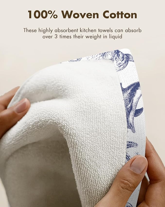 Cotton Kitchen Towels Set of 2