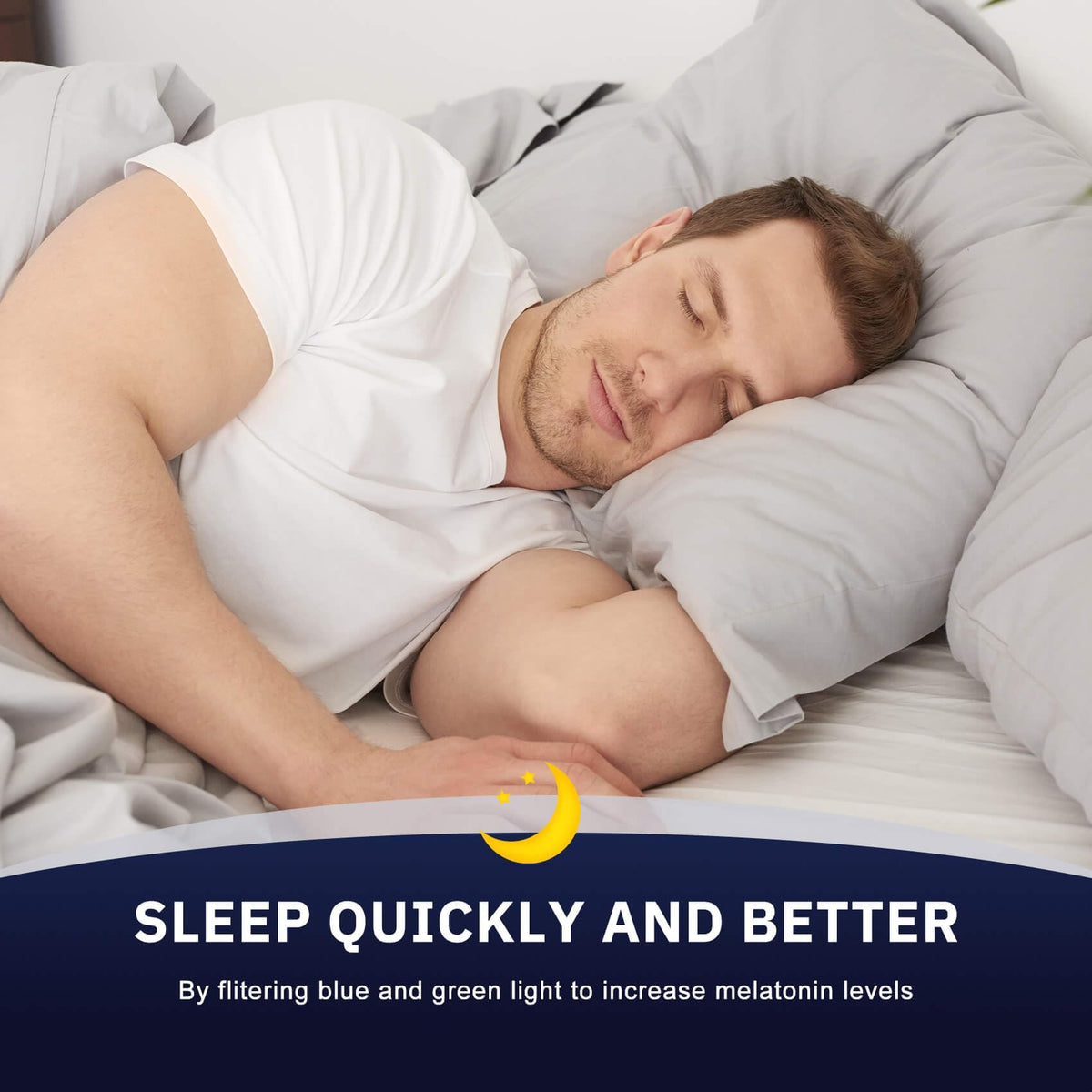 ANYLUV Blue Light Glasses for Sleep, 99.9% Blue Green Light Blocking with Red Lens, Reduce Eye Strain Computer Glasses