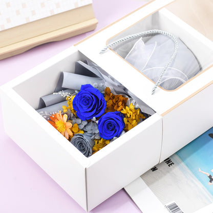 lovenfold Flowers for Delivery,Preserved Flowers Bouquets,Purple Rose Bouquets That Last 1-3 Years,Birthday Flowers Gifts for Women Mom Grandma Wife Friends