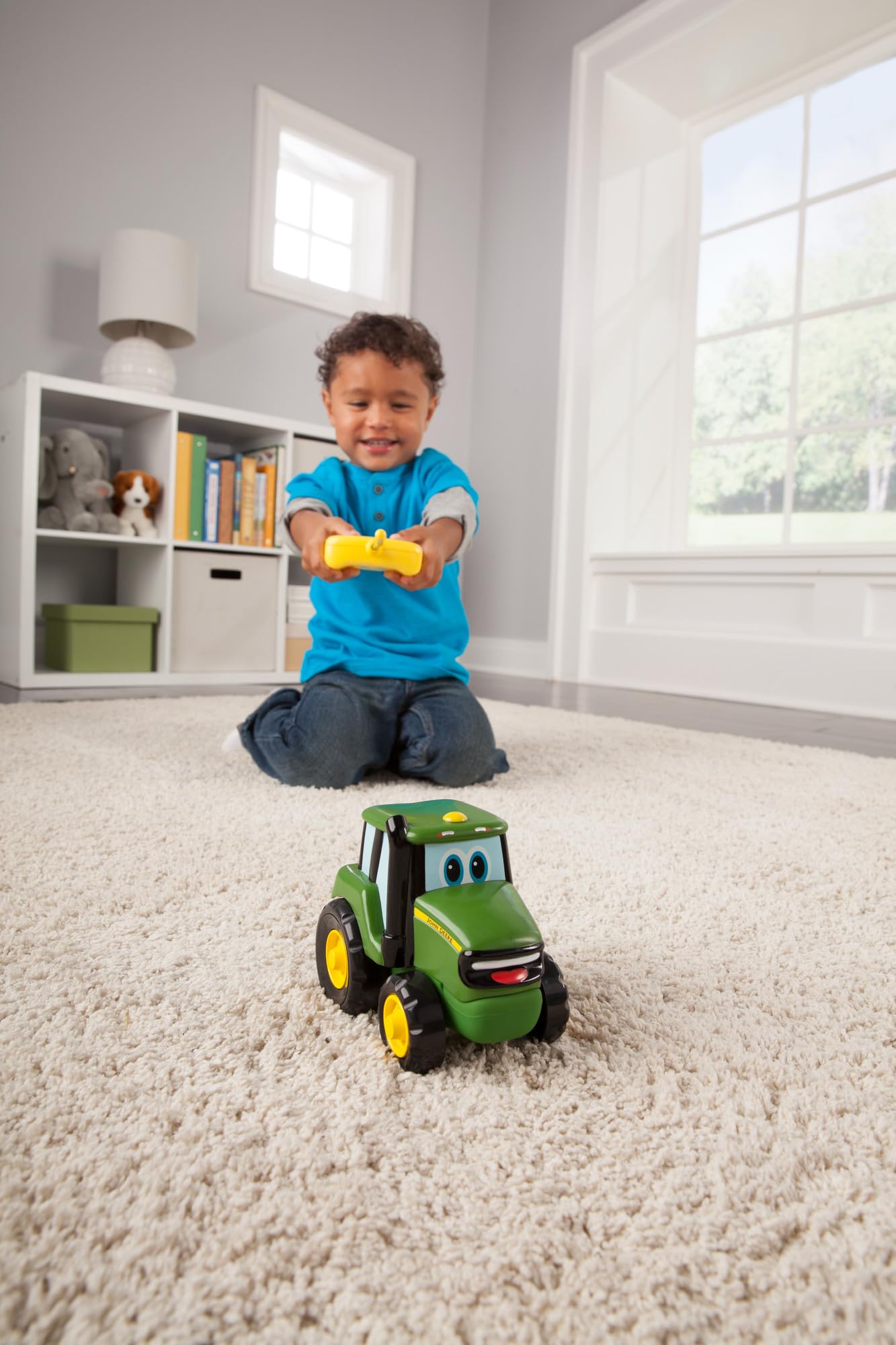 John Deere Kids Remote Controlled Johnny Tractor | Remote Control Car Farm Toy | RC Car Kids Toy Suitable For 18 Months & 2, 3, 4+ Years Old Boys & Girls, 42946A1