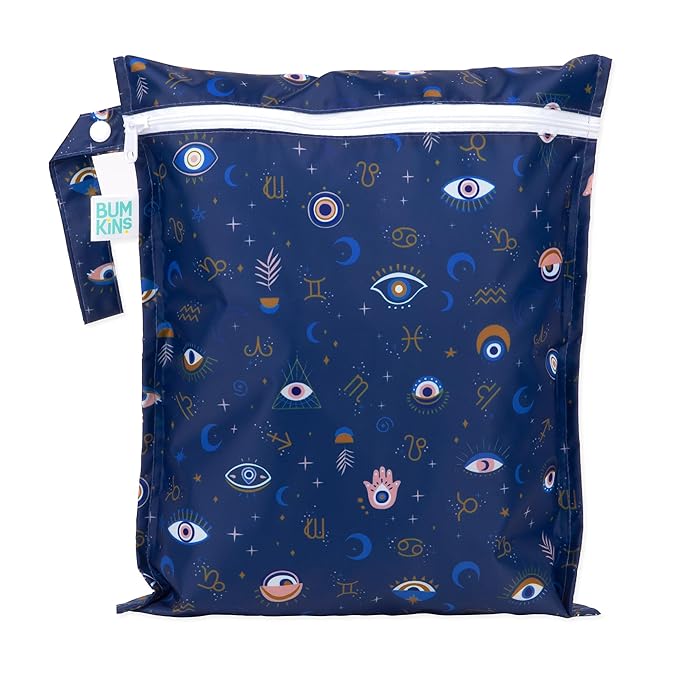 Bumkins Waterproof Wet Bag for Baby, Swim Suit, Cloth Diapers, Pump Parts