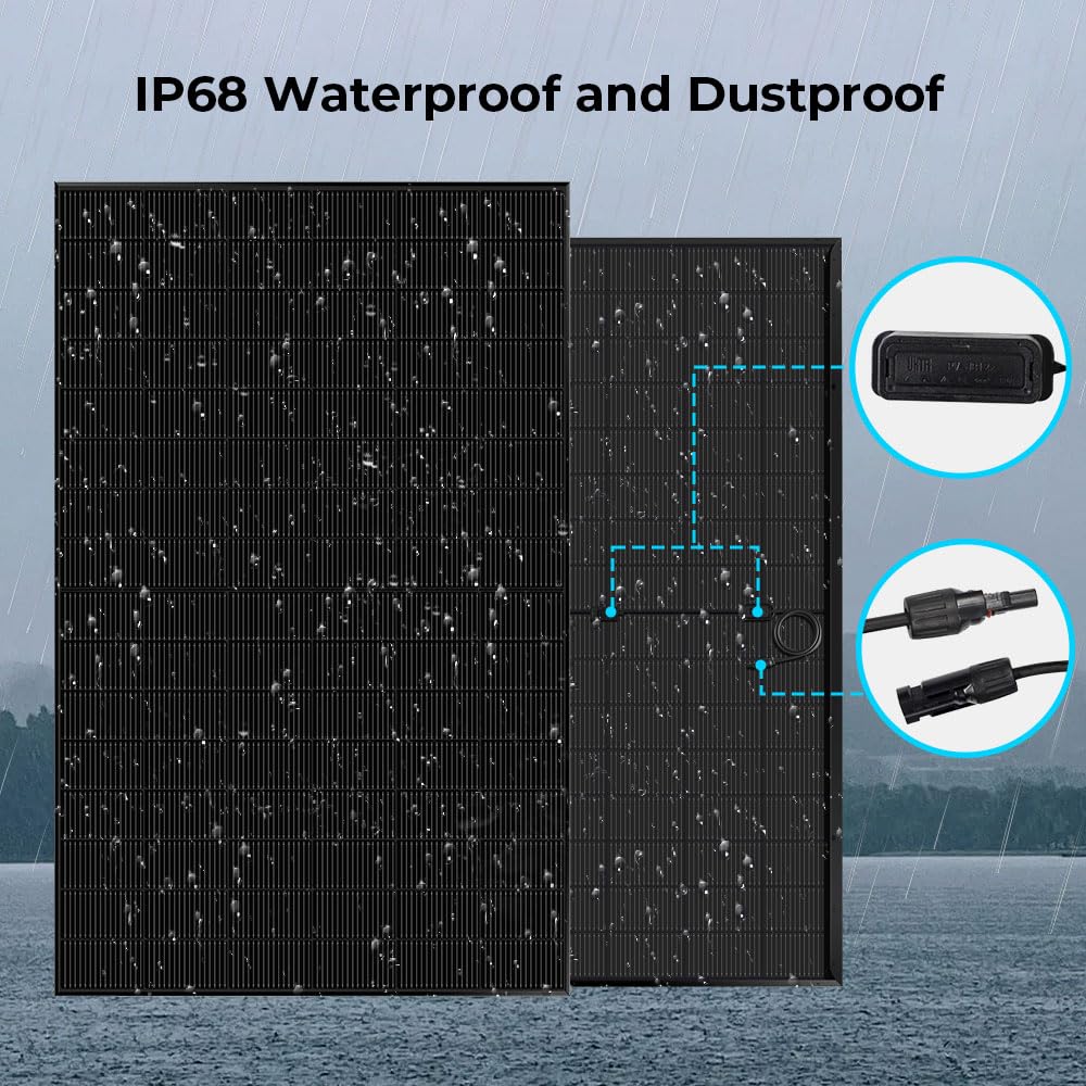 SUNGOLDPOWER 18PCS 450W Bifacial Solar Panels,N-Type 16BB,UL61730,Vmp 31V Each,HE Up to 30% Extra Power,for Home Backup,Farm,Residential&Commercial On/Off-Grid Systems(18 * 450W Bifacial)