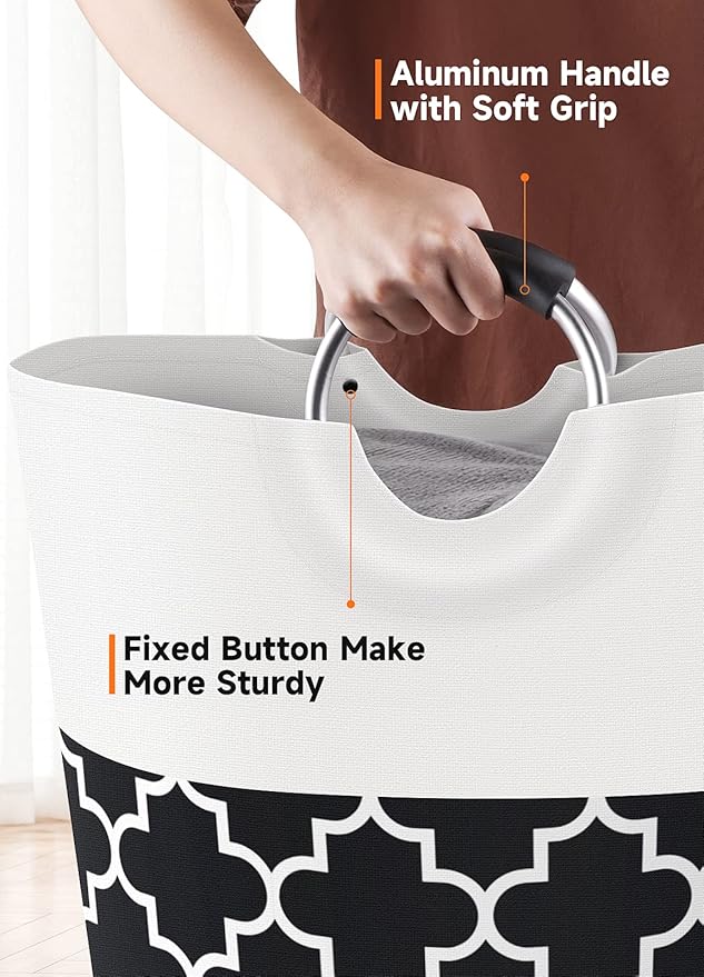 Large Laundry Basket Laundry Hamper Bag Washing Bin Clothes Bag Collapsible Tall