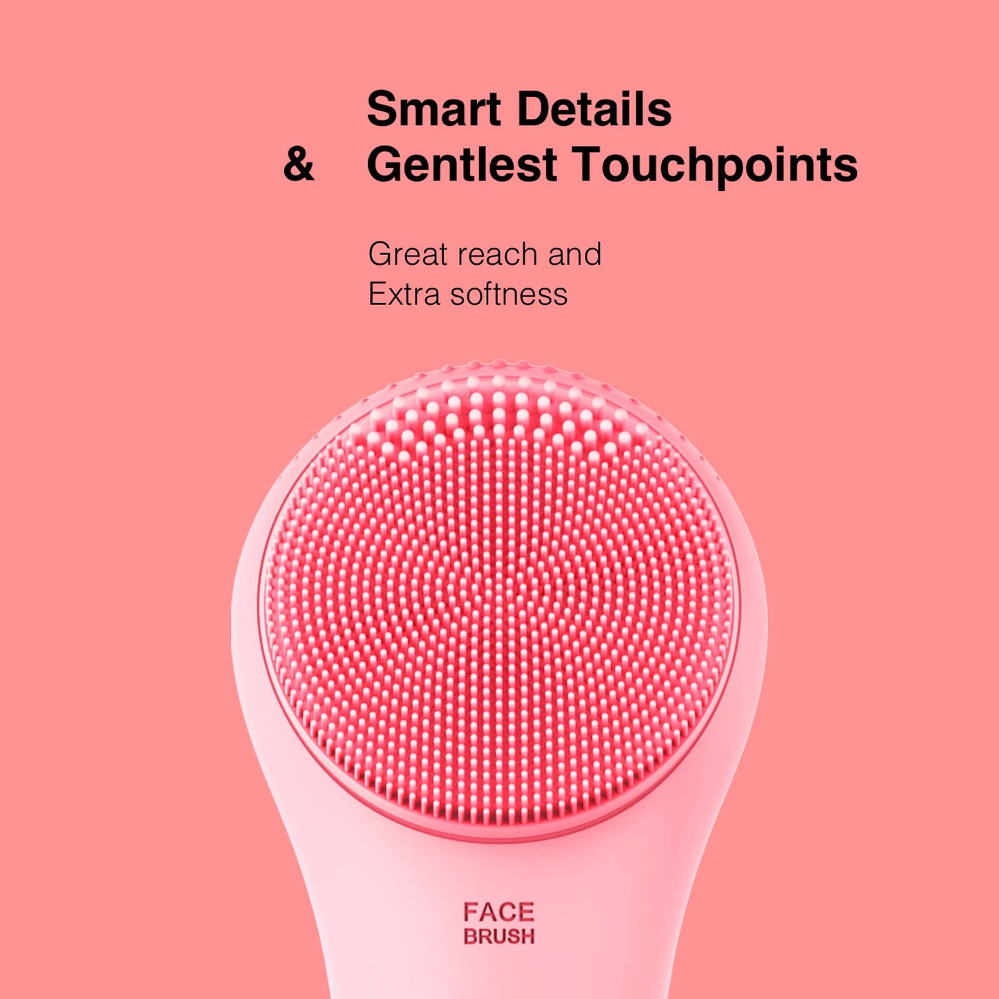 NågraCoola Electric Facial Cleansing Brush - Waterproof and Rechargeable, Exfoliates, Cleanses and Massages Skin - Light Blue
