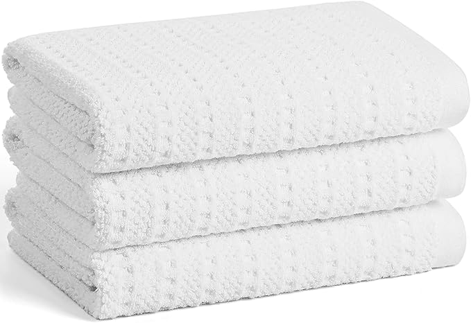 SALAS Kitchen Dish Towels, Bulk Cotton Kitchen Hand Towels, 390 GMS Plaid Dish