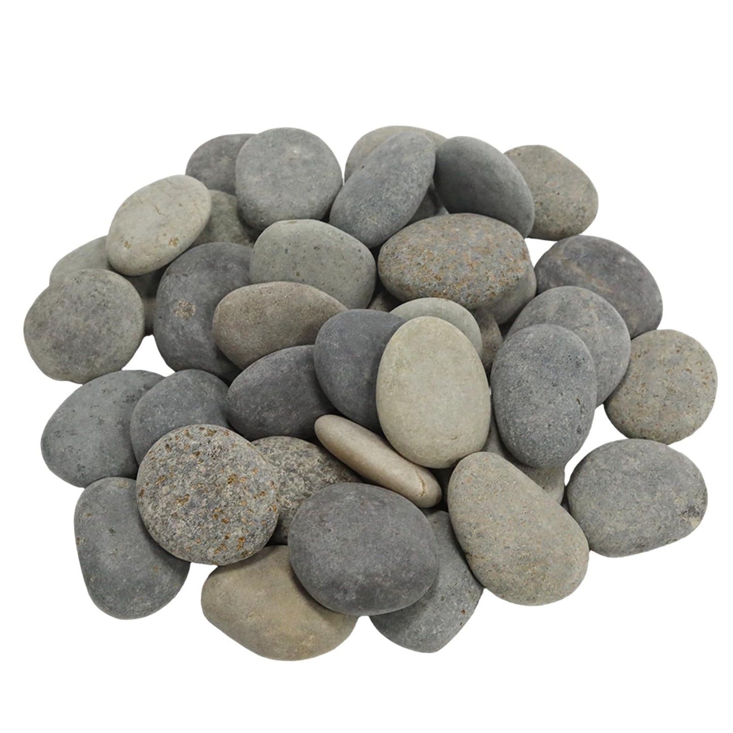 Wuyituart 4LB Large Rocks for Painting, 1-2 Inch Natural River Rocks, Decorative Stones for Fish Tank Aquarium Fountain Garden Arts Crafting