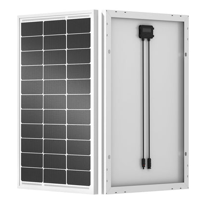ECO-WORTHY 100 Watt Solar Panel 18 Volt Monocrystalline Solar Panel High Efficiency Module RV Marine Boat Caravan Off Grid