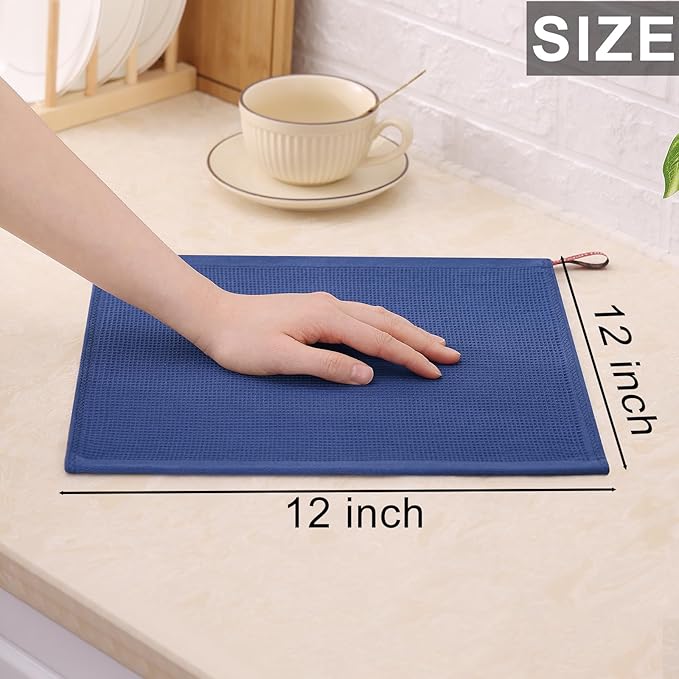Homaxy 100% Cotton Waffle Weave Dish Cloths