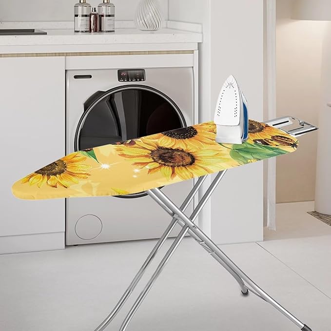 GLENLCWE Sunflower Ironing Board Cover, 54x15 inches, Floral Design Iron Board