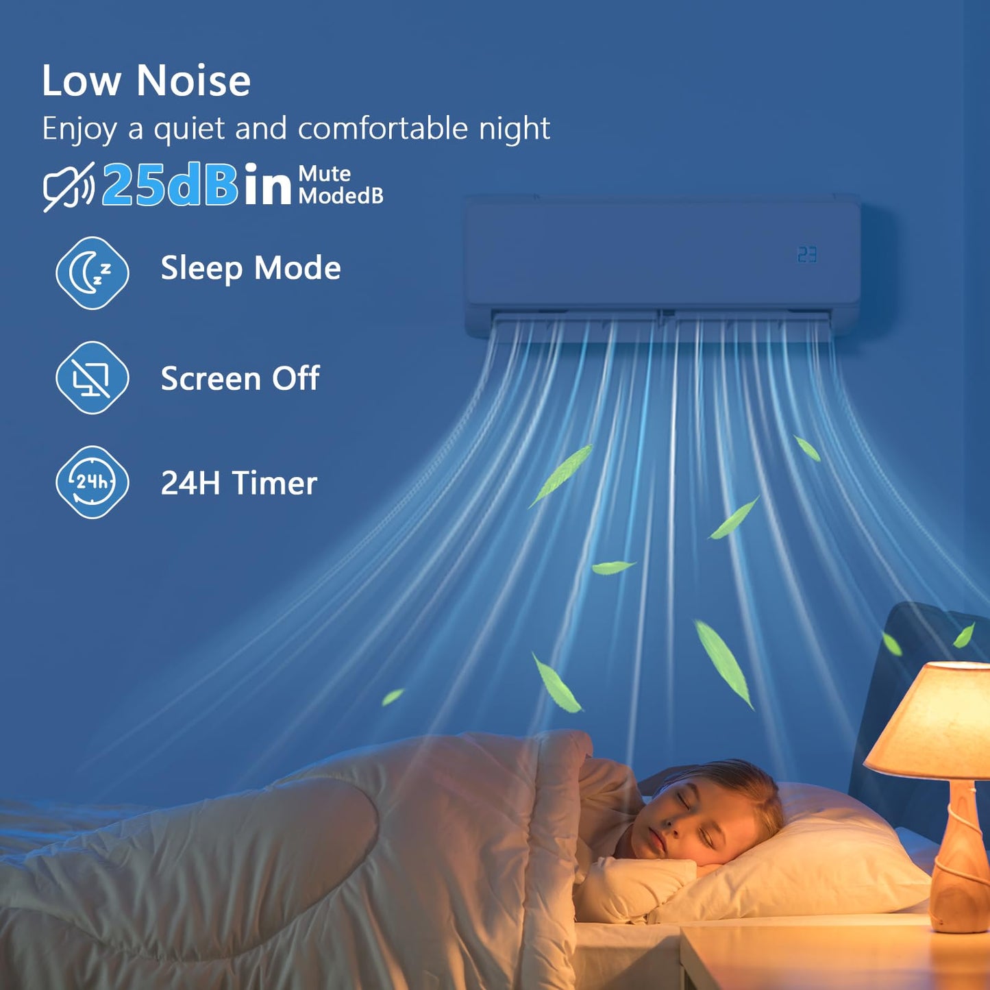 Mini Split Ac/Heating System - 12000 BTU Wall Mounted Mini Split Air Conditioner with Heat Pump, WiFi Enabled,22 SEER2 115V Energy Efficient Ductless Wall Ac Unit Up to 750 Sq. Ft