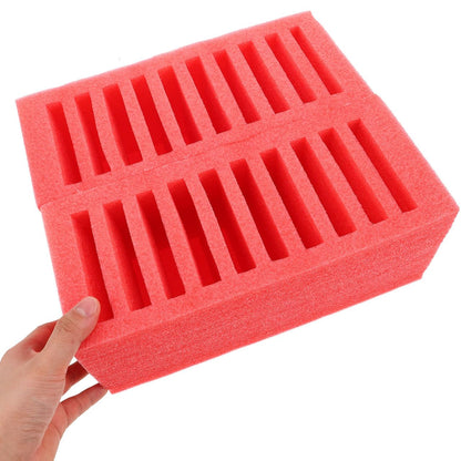 VOSAREA Slot Foam Cell Phone Storage Box Desktop Organizer for Office Classroom School Supplies Essential Mobile Phone Holder for Classroom Desk Organization